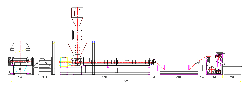 PE and PS Foam Recycling Line