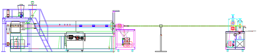 PE Foam Net Extrusion Line