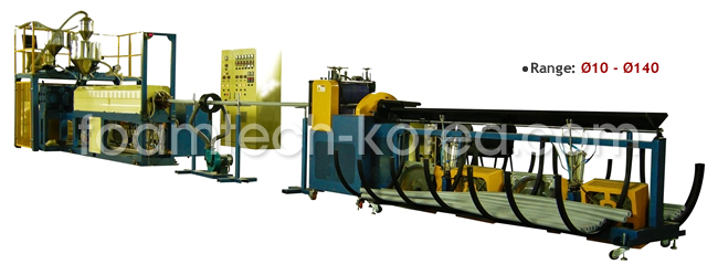 PE Foam Tube Extrusion Line